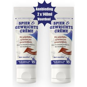 Oud Hollandsche - Spier- en Gewrichtscrème - 2x 140 ml - Spierbalsem
