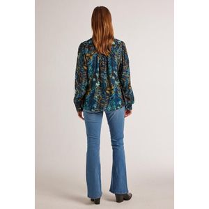 DIDI Dames Blouse Sable Blue Maple print maat 46