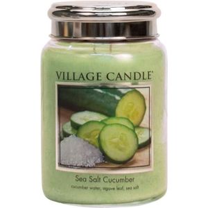 Village Candle Geurkaars - Sea Salt Cucumber �Ø9,5 x 15 cm Wax Green