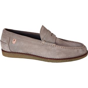 Floris van Bommel - 40034-22-01 - Instapper - Beige - Suede - Leer Voering - Rubber Zool