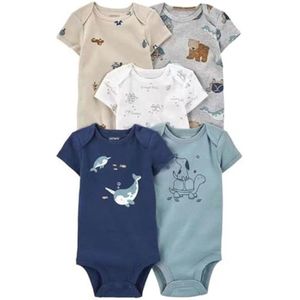 Korte Mouw Rompers Voor Pasgeborenen - 5 Stuks