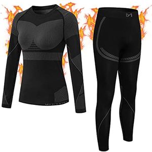 Dames Thermisch Ondergoed Set - Ademend Basislaag voor Skiën en Hardlopen