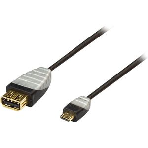 Bandridge USB Micro B OTG adapter - USB2.0 - 0,20 meter