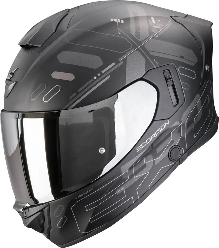Scorpion EXO-530 Fond Matt Black Silver - Integraalhelm - Maat M - Motorhelm - ECE 22-06 gekeurd