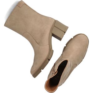 Tango Romy Heel 501 Enkellaarsjes - Enkelboots met rits - Dames - Taupe - Maat 37