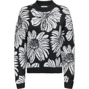 JDY - JDYSIGNE O-NECK FLOWER JACQ PULL KNT - Dames - Gebreide truien