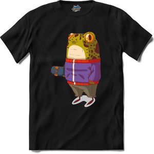 Casual Skate Kikker T-Shirt Heren / Dames Dieren Shirt
