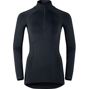 Odlo Evolution Warm - Sportshirt - Dames - Zwart - Maat XL