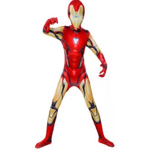 Super hero Marvel Ironman verkleedkostuum voor kinderen - maat XXL 140-150 cm - Carnaval, Halloween en verjaardag pak kids suit