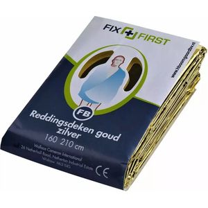 4 STUKS - Nooddeken - Reddingsdeken - Isolatiedeken - EHBO Deken - Oververhitting - Onderkoeling - Noodpakket - Goud/Zilver - 160 x 210