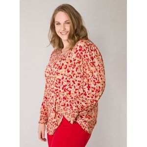 YESTA Heidi Tops - Light Camel/Multi Co - maat 0(46)