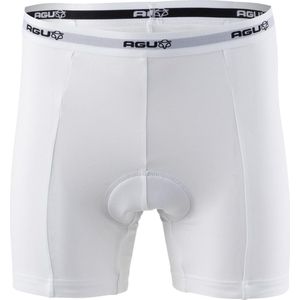 AGU Underwear Fietsonderbroek Essential - Fietsonderbroek Heren met Zeem - Ademend Fietsondergoed - Wit - XL