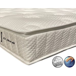 Topper Momentum Micropocketvering - 70x200 - HR55 Koudschuim - ca. 14cm dik - Tencel