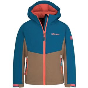 Trollkids - Kristiansand - Softshelljack - Blauw - Waterdicht