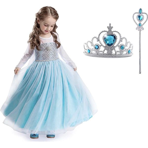 Elsa (Frozen) jurk maat 116 kopen? Scherp geprijsd | beslist.nl