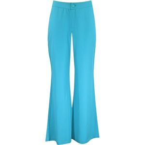 Verysimple • turquoise flared pantalon • maat 34 (IT40)