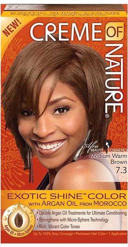 Creme of Nature - Argan Color - Medium Warm Bruin 7.3 - Permanente Kleur
