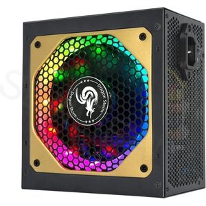 Senlifang - Voeding - Interne voeding - 80Plus Gold - RGB - ATX - 850W - Volledig modulair - 20+4Pin - 12V - Professionele E-Sports Videogame Computer Voeding - Zwart