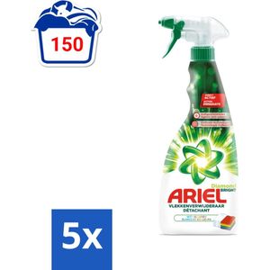 Ariel Diamond Bright - Vloeibare Vlekverwijderaar - Witte en Gekleurde Was - 30 Wasbeurten - Bulkverpakking - 5 stuks