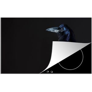 KitchenYeah® Inductie beschermer 89.6x51.6 cm - Vogel - Dieren - Zwart - Kookplaataccessoires - Afdekplaat voor kookplaat - Inductiebeschermer - Inductiemat - Inductieplaat mat