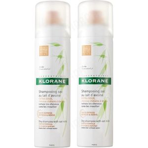 Klorane Droogshampoo Getint Ultramild Haver Duopack 2de -50% 2x150ml