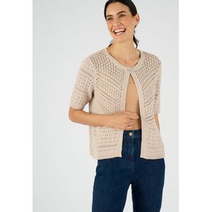 Damart - Bolerovest van sierlijk tricot - Grijs - XS