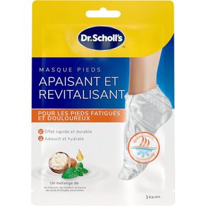 2 x Paar Dr. Scholl's verzachtende en revitaliserende in 30 min - voetmasker voor vermoeide, pijnlijke voeten - hydraterende sokken die verzachten en hydrateren met Epsom-zouten, menthol, sheaboter en lavendel