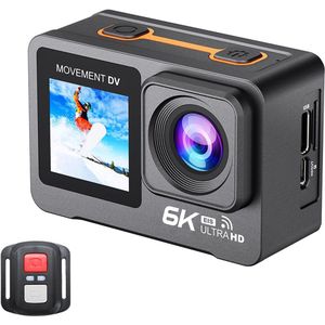 NovaWare Action Camera 6k - 50MP - Vlog Camera - Onderwater Camera - Actie Camera - Waterdicht tot 30M - Ultra 4K met 60FPS - Beeldstabilisatie EIS - IMX sensor