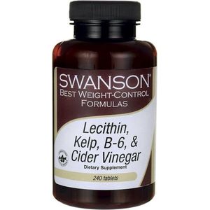 Swanson - Lecithin, Kelp, B-6 & Azijn - Voedingssupplement - 240 Tabletten