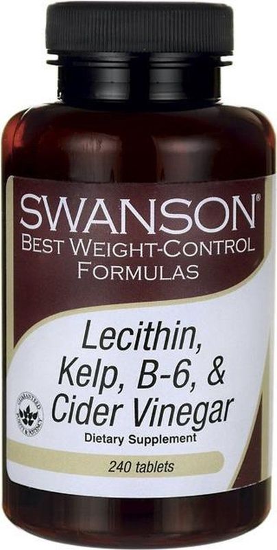 Swanson - Lecithin, Kelp, B-6 & Azijn - Voedingssupplement - 240 Tabletten