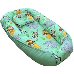 SupraGoods® - Babynestje - Babynest SET met kussen - Zacht en veilig - Kraamcadeau - Voor Jongens en Meisjes