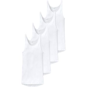 Schiesser Heren onderhemd 4 pack Original Classics dubbelrib