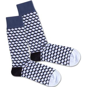 DillySocks Dilly Socks indigo Dice Sock indigo Dice 41-46