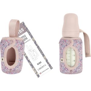 Bastix - babyflessenhoes klein 110 ml - neopreen beschermhoes voor Bibs flessen - Liberty Print Design, Small, Eloise Blush