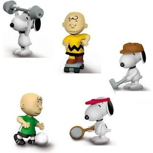 Snoopy/Peanuts - speelset 5 stuks - thema sport - 6 cm - Schleich