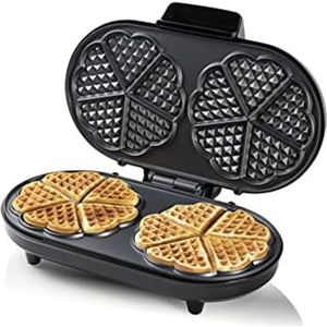 Wafelijzer met Verwisselbare Platen - Wafelijzer met Uitneembare Platen - Wafelijzer Hartvorm - Wafelijzer Hartjes