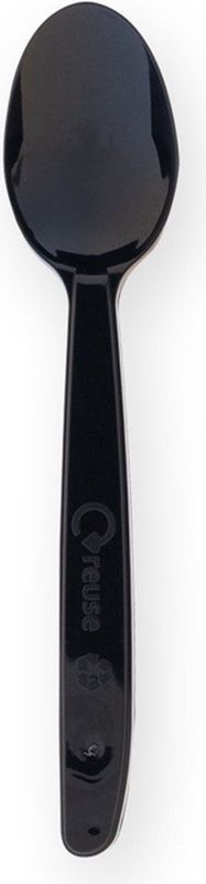 Koffielepels - Zwart - Herbruikbaar - PP 13 cm - 100 Stuks