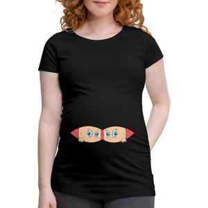 Zwangerschap Aankondiging Tweeling Zwangerschap T-Shirt