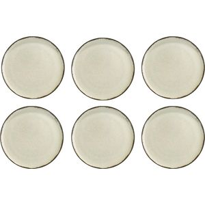 Kitchen Trend Creme ocean 27 cm dinerbord bord set van 6