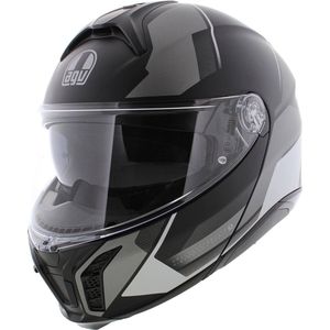 AGV Tourmodular Perception Mat Zwart Zilver Systeemhelm - Maat 2XL - Helm