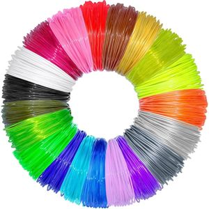 3D Pen Filament Set - 3D Pen Refills - PLA Filament - 3D Pen Accessories - 10 Kleuren - 3D Printing Filament - Totaal 50 Metres - 3D Pen Refills - Laag Temperatuur Model 60°-100° - φ=1.75mm