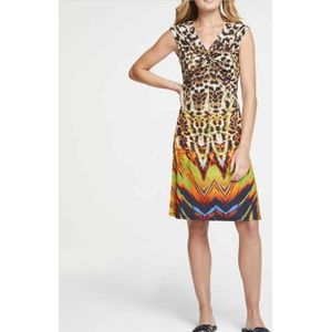 Jurk in Patroonmix Look van Duitse modehuis Heine, Kleurrijk, Maat 38