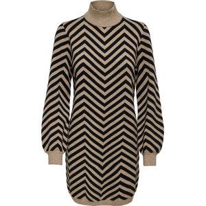 Onljulia - Midi-jurk - Gebreide Jurk - Hoge Hals - Lange Mouwen