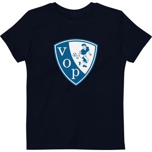 Vvvop - Biologisch katoenen T-shirt voor kinderen - French Navy, 7-8