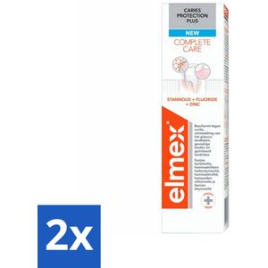 Elmex - Tandpasta - Caries Protection Plus - Complete Care - 75 ml - Voordeelverpakking - 2 stuks