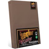 Superieur - Hoeslaken - Taupe - 100% Katoen - 180x200 cm
