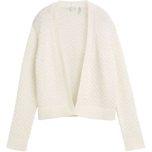 TOM TAILOR - Gebreid Vest - Wit - Knitwear