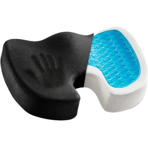 Wigkussen - Stuitkussen - Zitkussen Orthopedisch & Ergonomisch - voor Auto en Bureaustoel、Thuiswerken