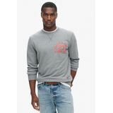 Superdry - Track & Field sweatshirt met afbeelding en ronde hals - Heren - Truien