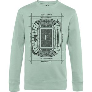 010 CASUALS ROTTERDAM SWEATER DE KUIP BLUEPRINT aqua green